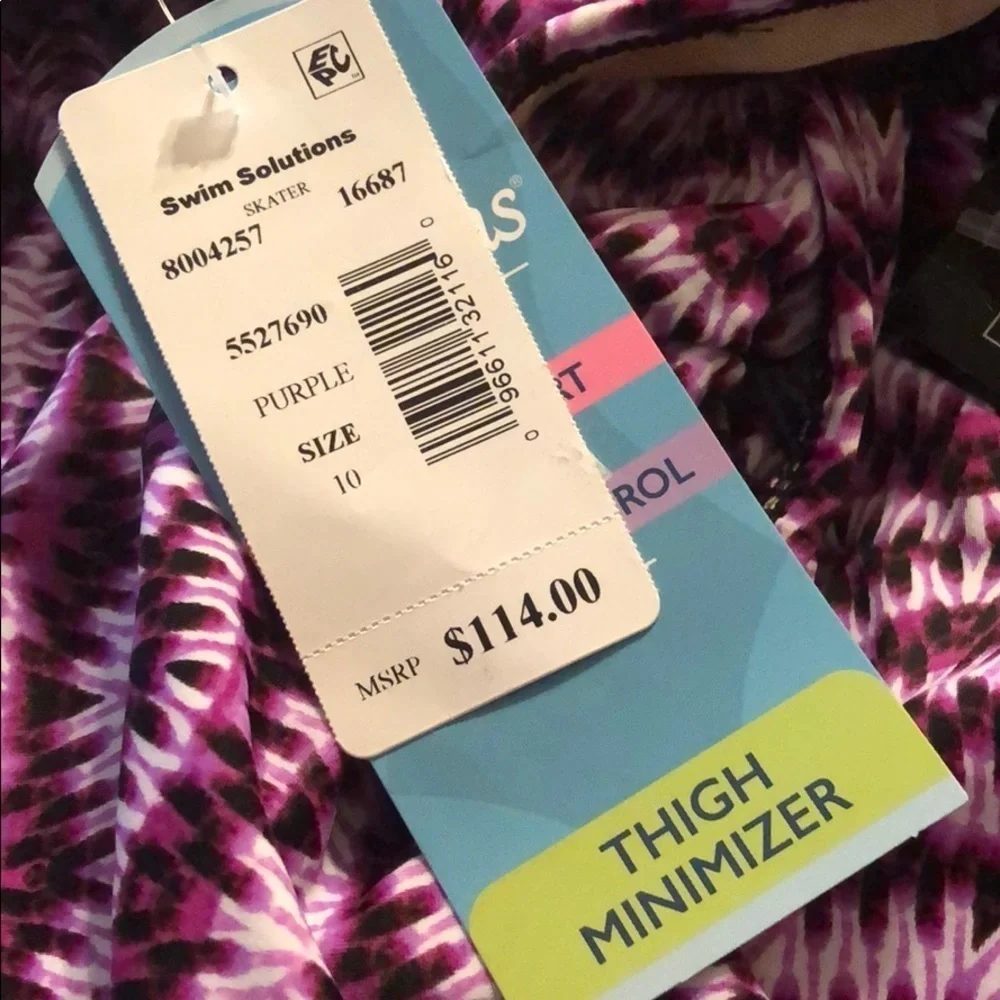 SWIM Solutions Skater One Piece Swimdress Swimsuit - Picture 6 of 6